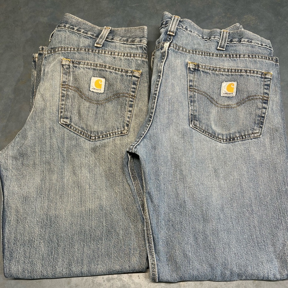 2 Carhartt Men's Relaxed Fit Jeans